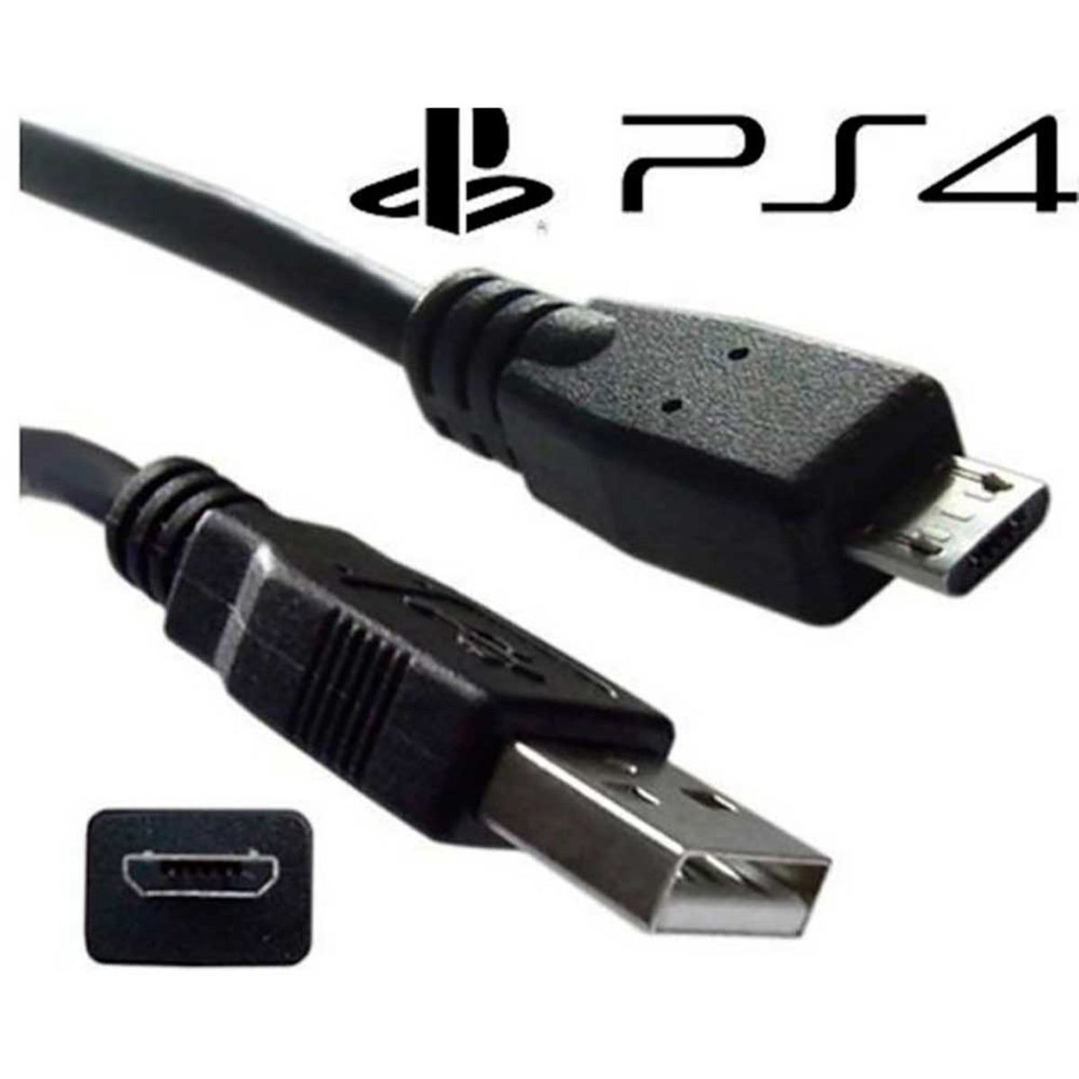 VARIOS - Cable de Carga para Mando PS4 Dualshock 4 Datos