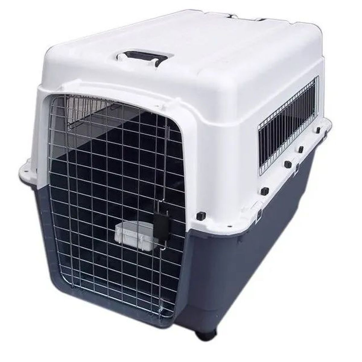 GENERICO - Kennel Transportador Jaula L80 Perros Grandes Fibra Llantas