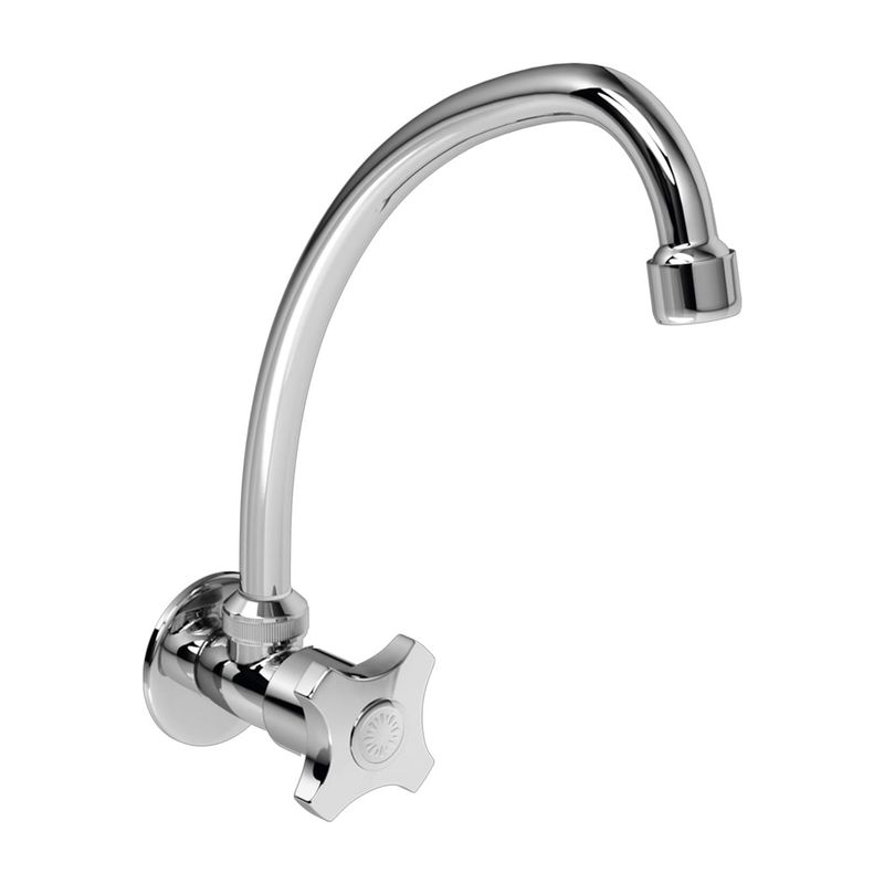 ITALGRIF - Llave para lavadero a la pared punta sal cromado Italgrif