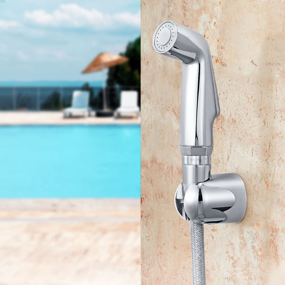 VAINSA - Ducha bidet higiénica Asia cromada Vainsa