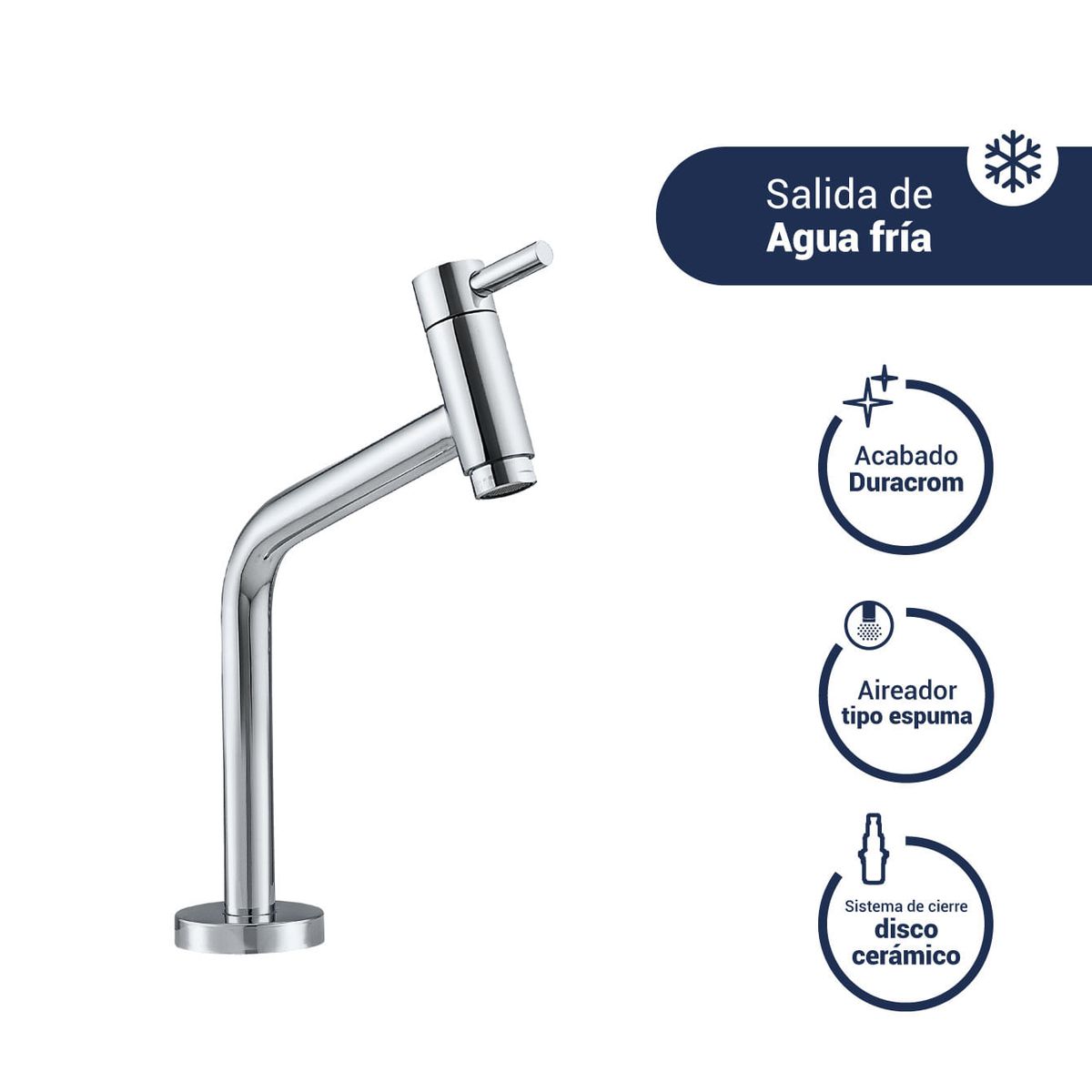 VAINSA - Llave para lavatorio baja lever hecho en bronce Vainsa