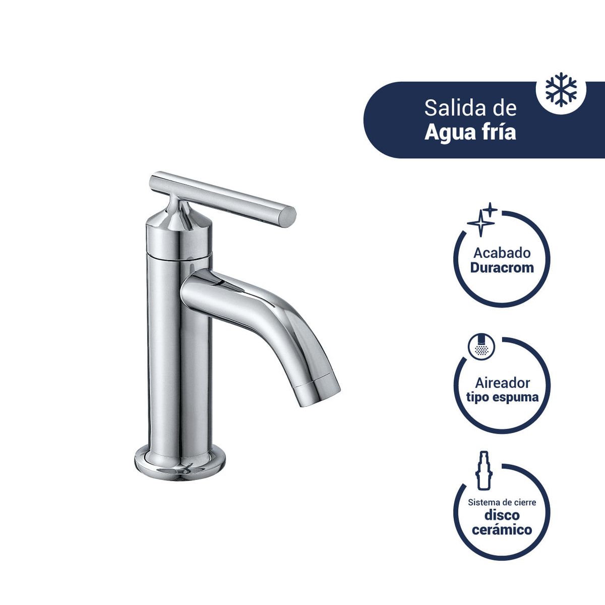 VAINSA - Llave para lavatorio baja night hecho en bronce Vainsa