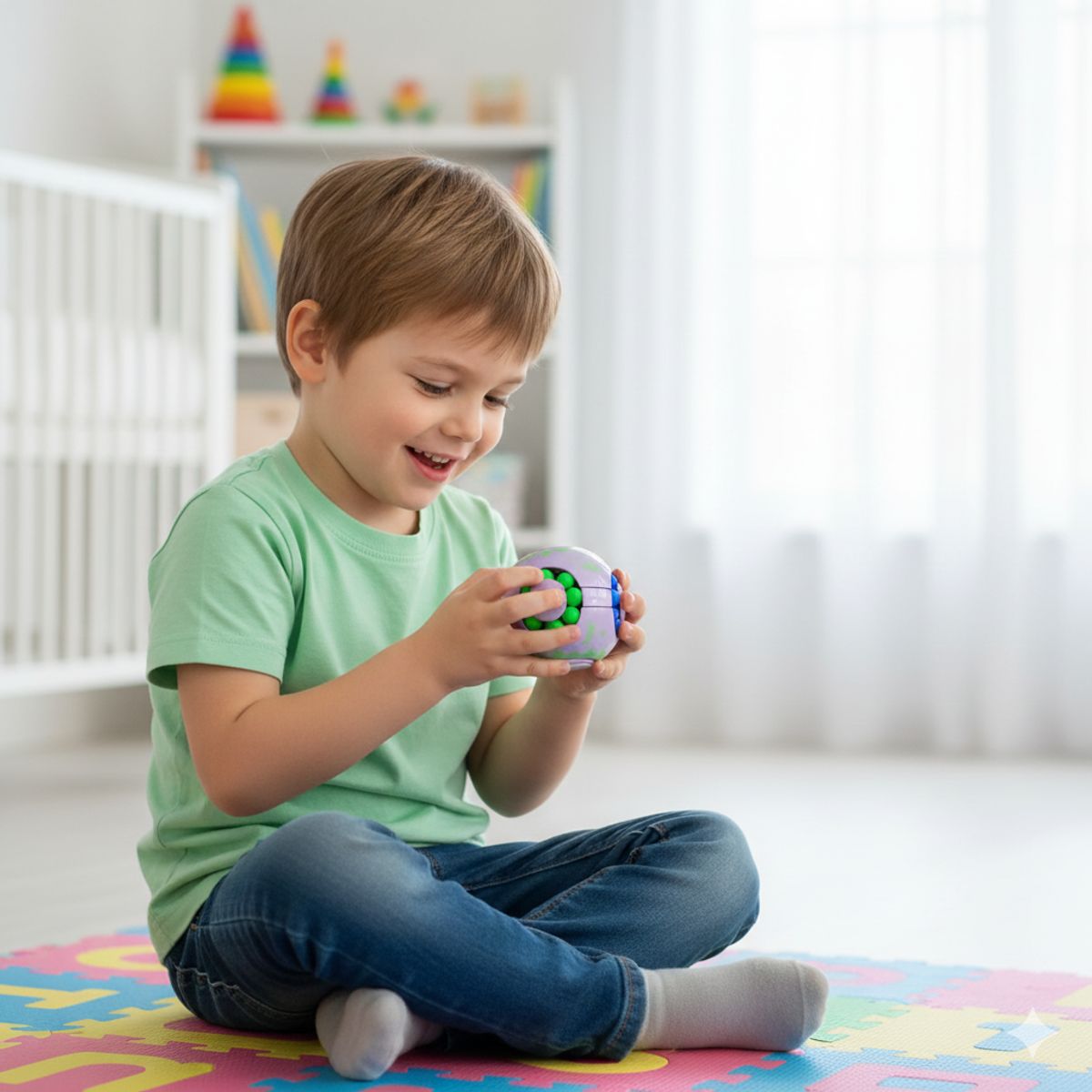 GENERICO - Bola Rompecabezas Antiestrés Morado