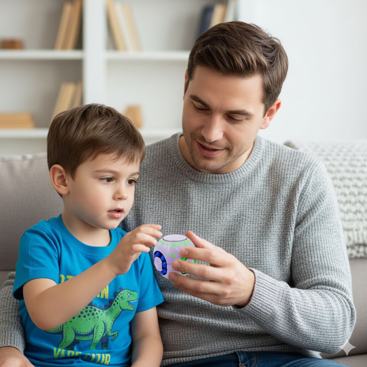 GENERICO - Bola Rompecabezas Antiestrés Morado