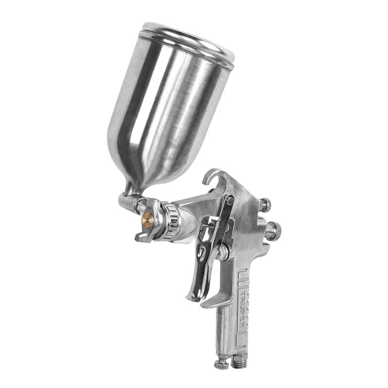 TRUPER - Pistola para pintar gravedad LVMP vaso aluminio boquilla 1.7 mm Truper