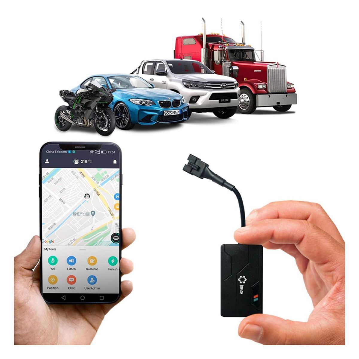 BUYPAL - GPS Desde Celular Rastreador Vehicular Tiempo Real Tracker