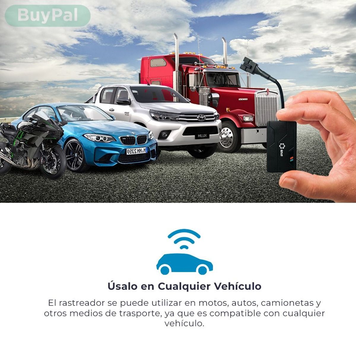 BUYPAL - GPS Desde Celular Rastreador Vehicular Tiempo Real Tracker