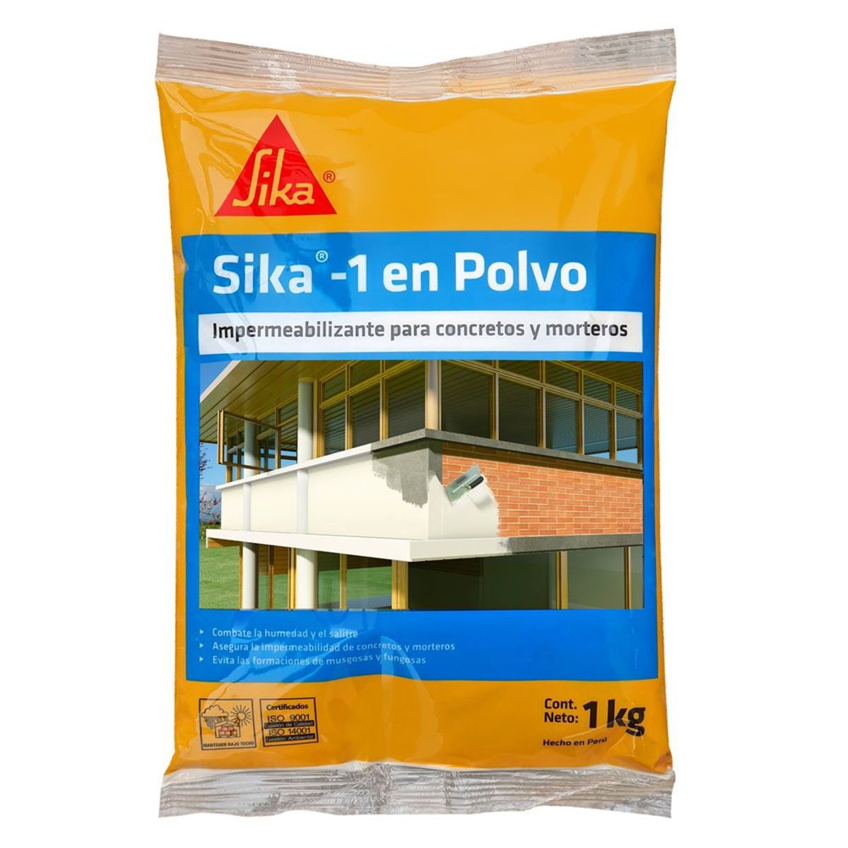 SIKA - Impermeabilizante para concreto y mortero Sika-1 en polvo x 1 Kg