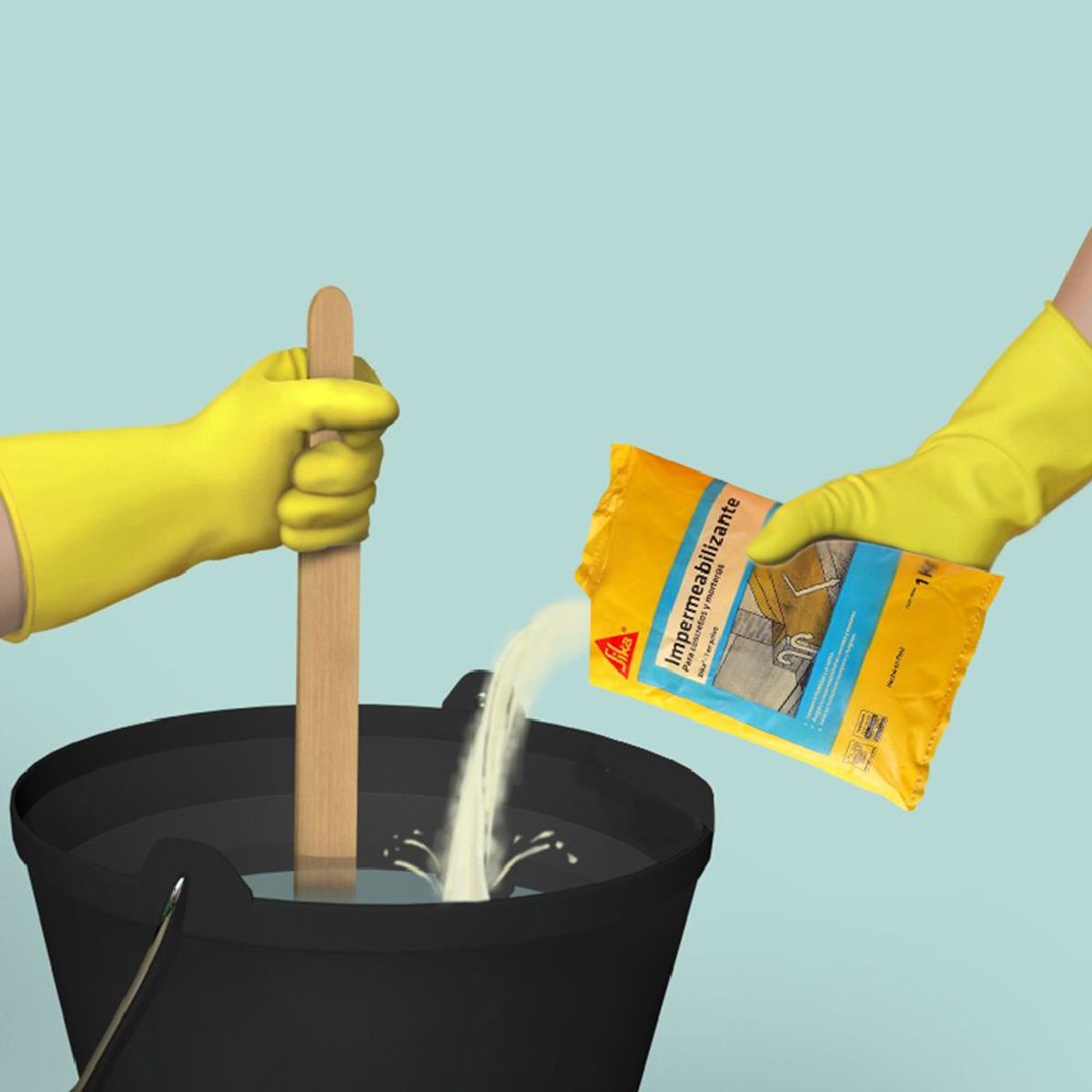 SIKA - Impermeabilizante para concreto y mortero Sika-1 en polvo x 1 Kg