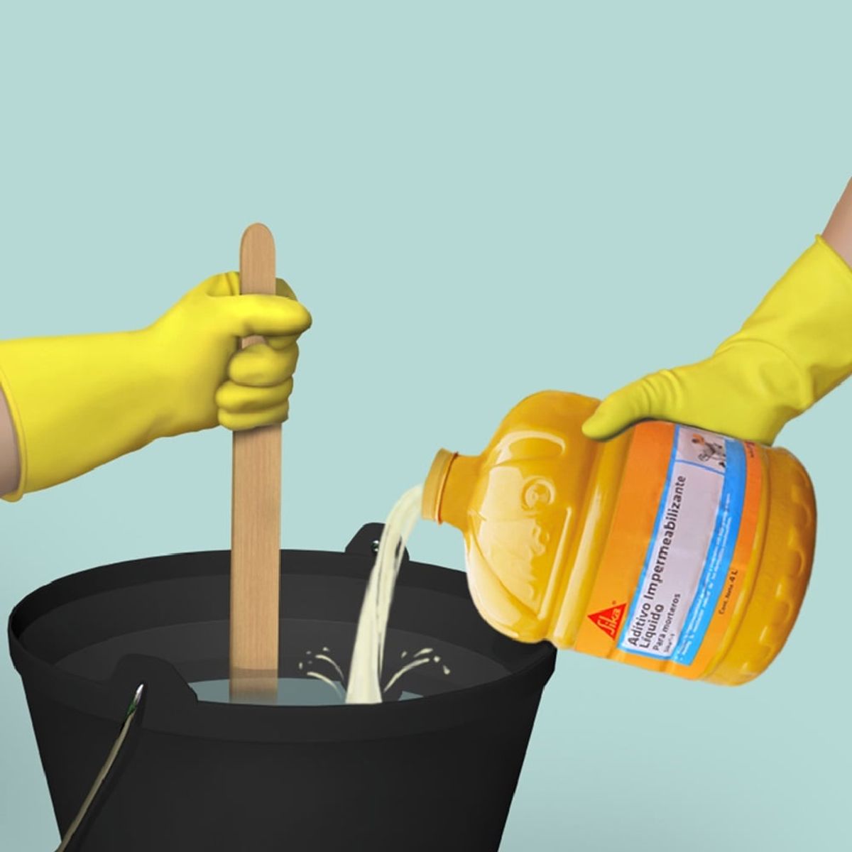 SIKA - Aditivo impermeabilizante Sika -1 líquido x 4 L