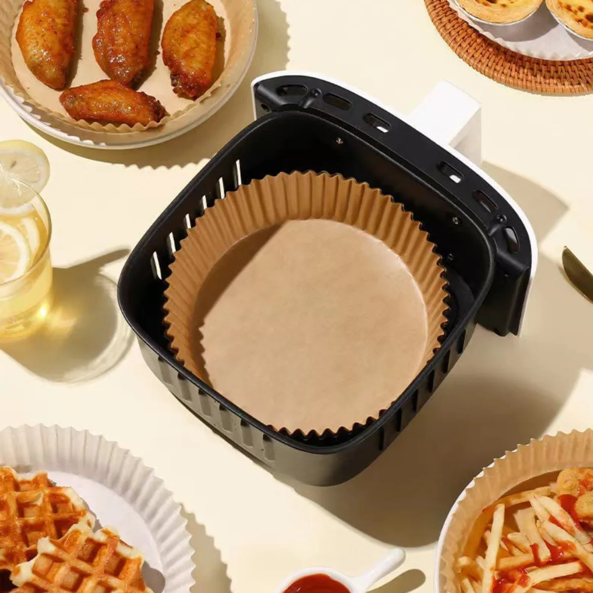 GENERICO - Papel para Freidora de Aire 100 unidades