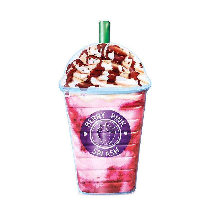 INTEX - Flotador inflable montable modelo batido de fresa - INTEX