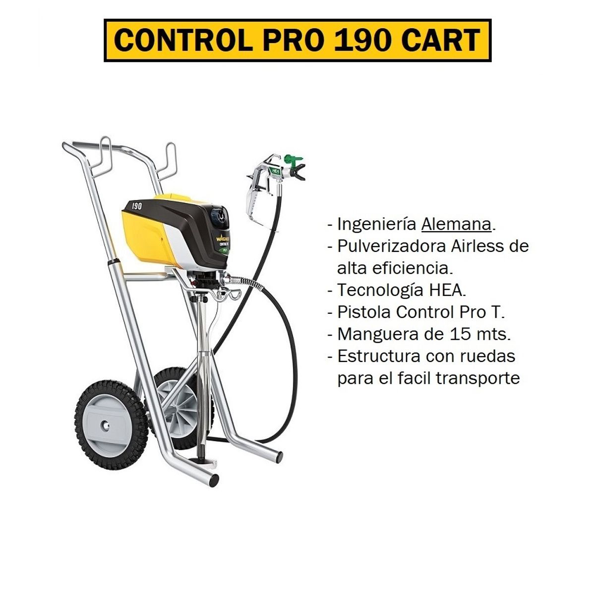 WAGNER - Pistola para Pintar Wagner - CONTROL PRO 190 CART
