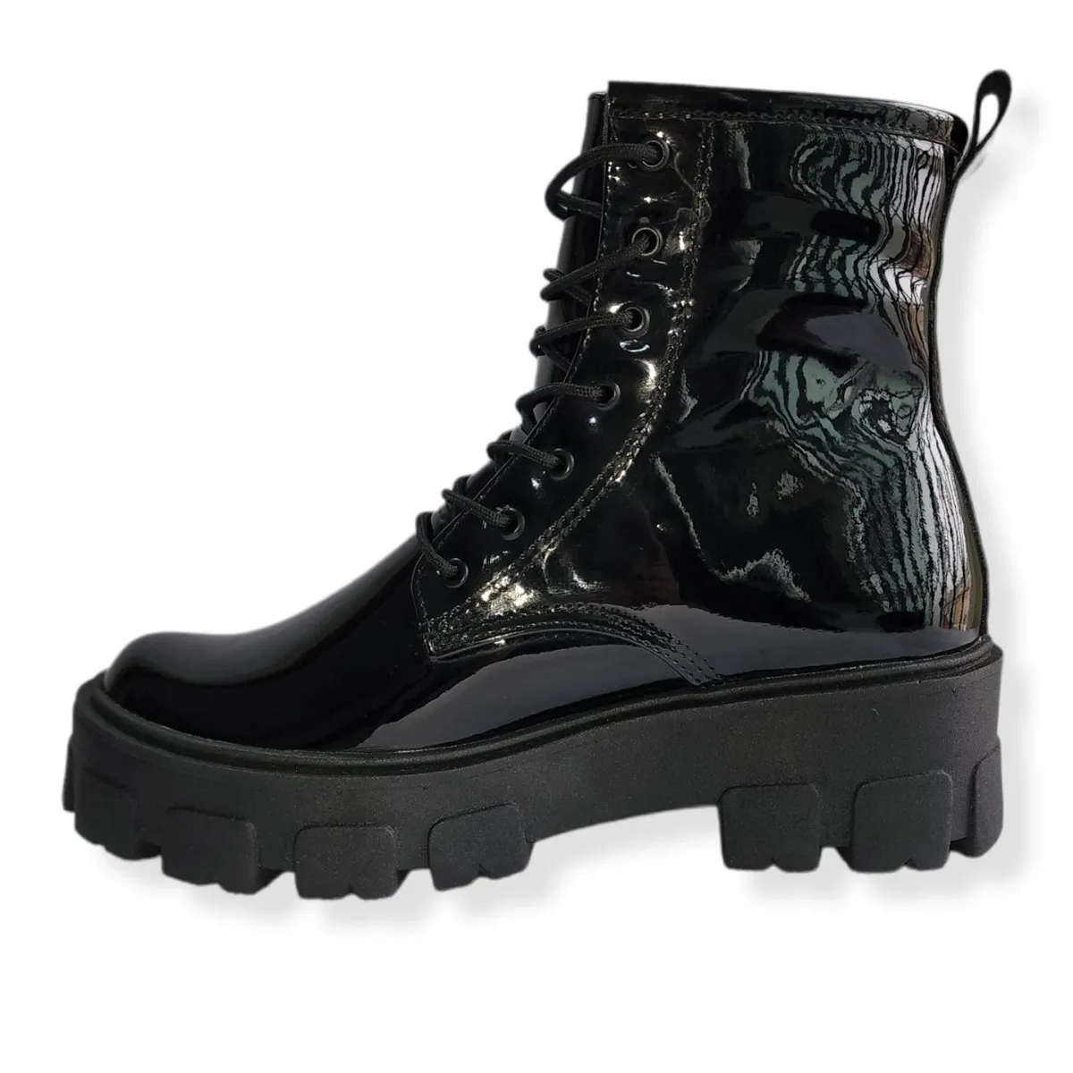 LB LIBBY CALZADOS Y ACCESORIOS - BOTINES MUJER LIBBY-16 NEGRO CHAROL