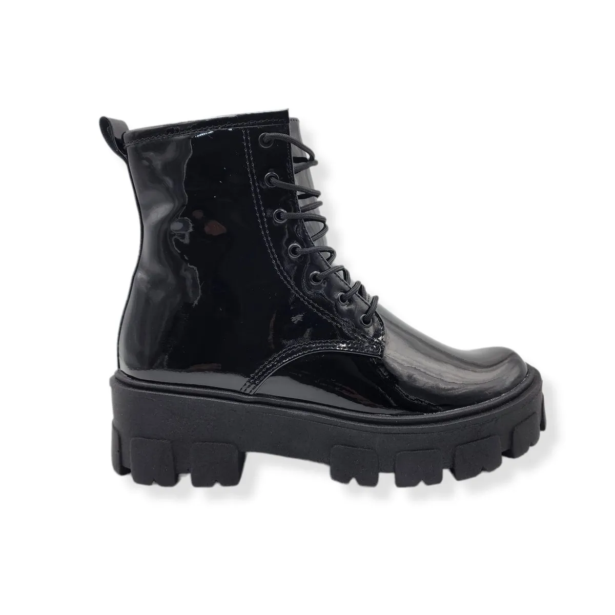 LB LIBBY CALZADOS Y ACCESORIOS - BOTINES MUJER LIBBY-16 NEGRO CHAROL