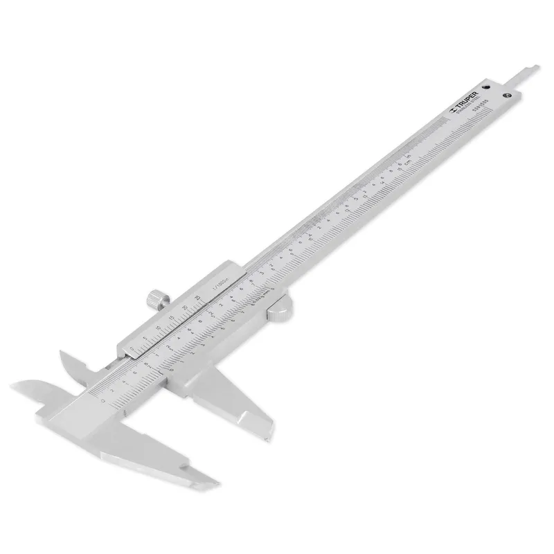 TRUPER - Calibrador vernier analógico 6 acero inoxidable STD y mm Truper