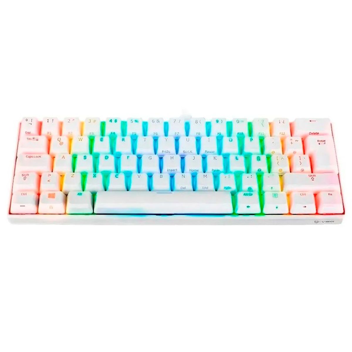 VSG - teclado gamer vsg mintaka 60%  blanco-red