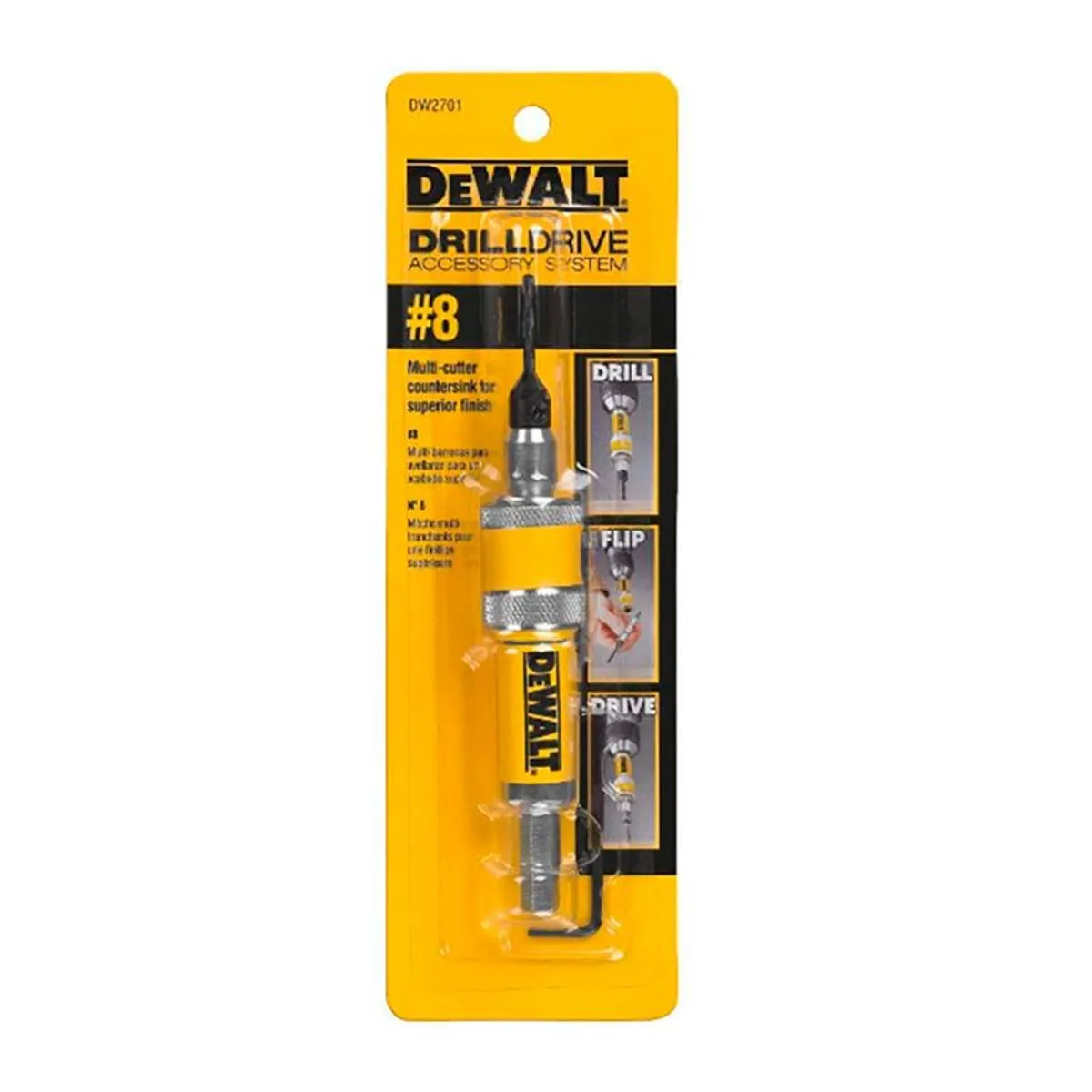 DEWALT - Avellanador y Atornillador Reversible Dewalt 8 Drill Flip Drive