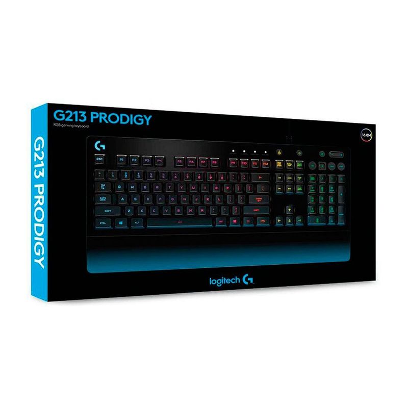 LOGITECH - Teclado Gamer Logitech G213 PRODIGY RGB Reposamanos incluido