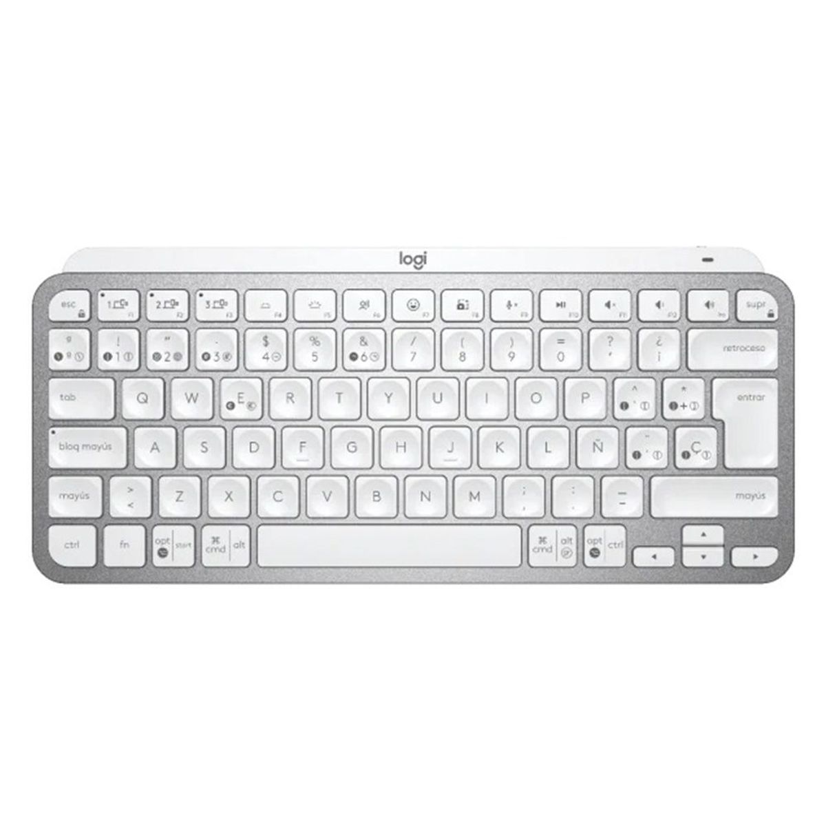 LOGITECH - Teclado Logitech Mx Keys Mini Inalambrico Multidispositivo Gris