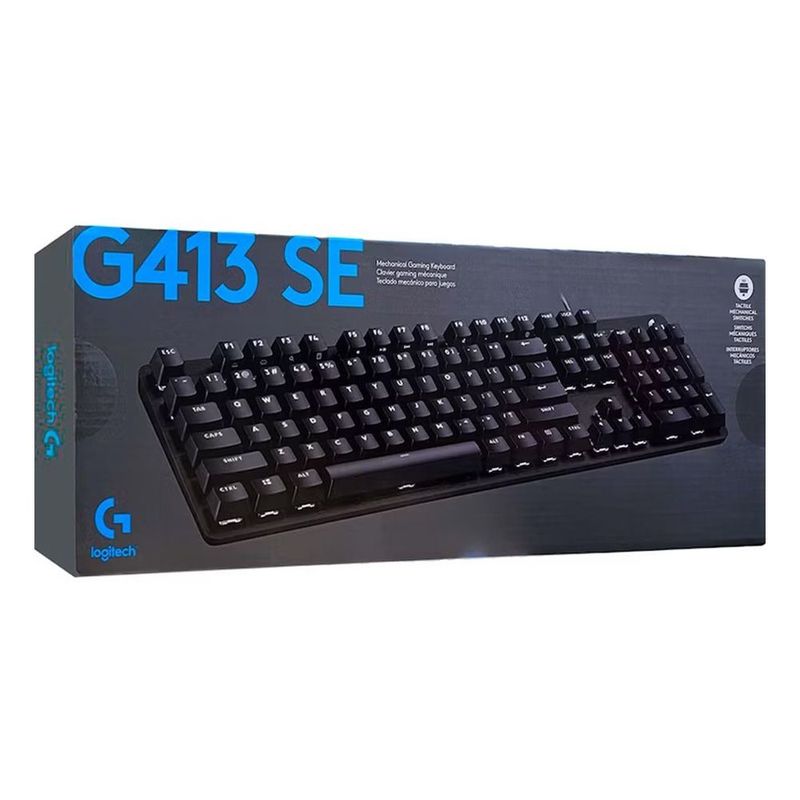 LOGITECH - Teclado Gamer Logitech G413 SE Led White Mecánico FPS