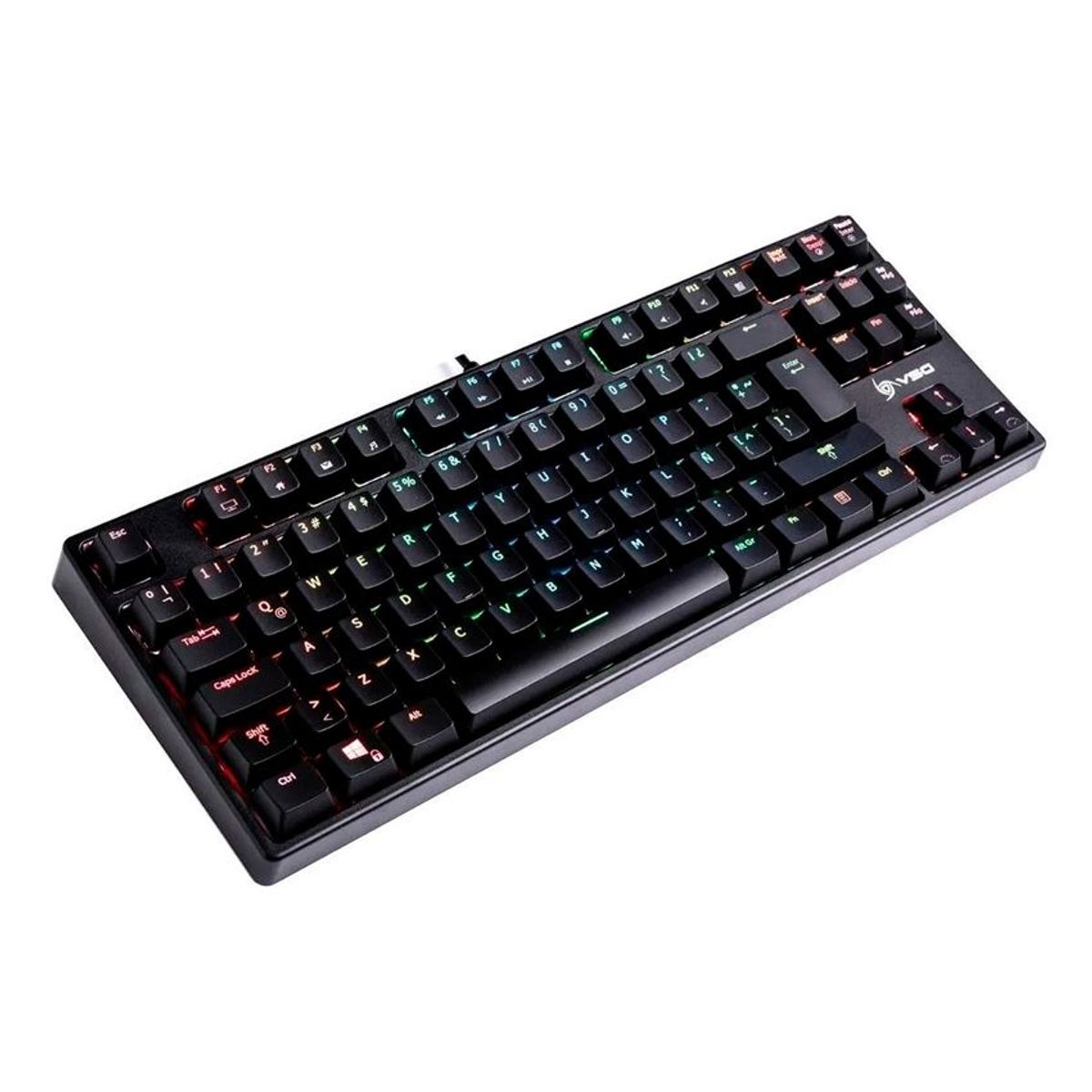 VSG - teclado gamer VSG Alnitak  Kailh red  color negro con luz RGB