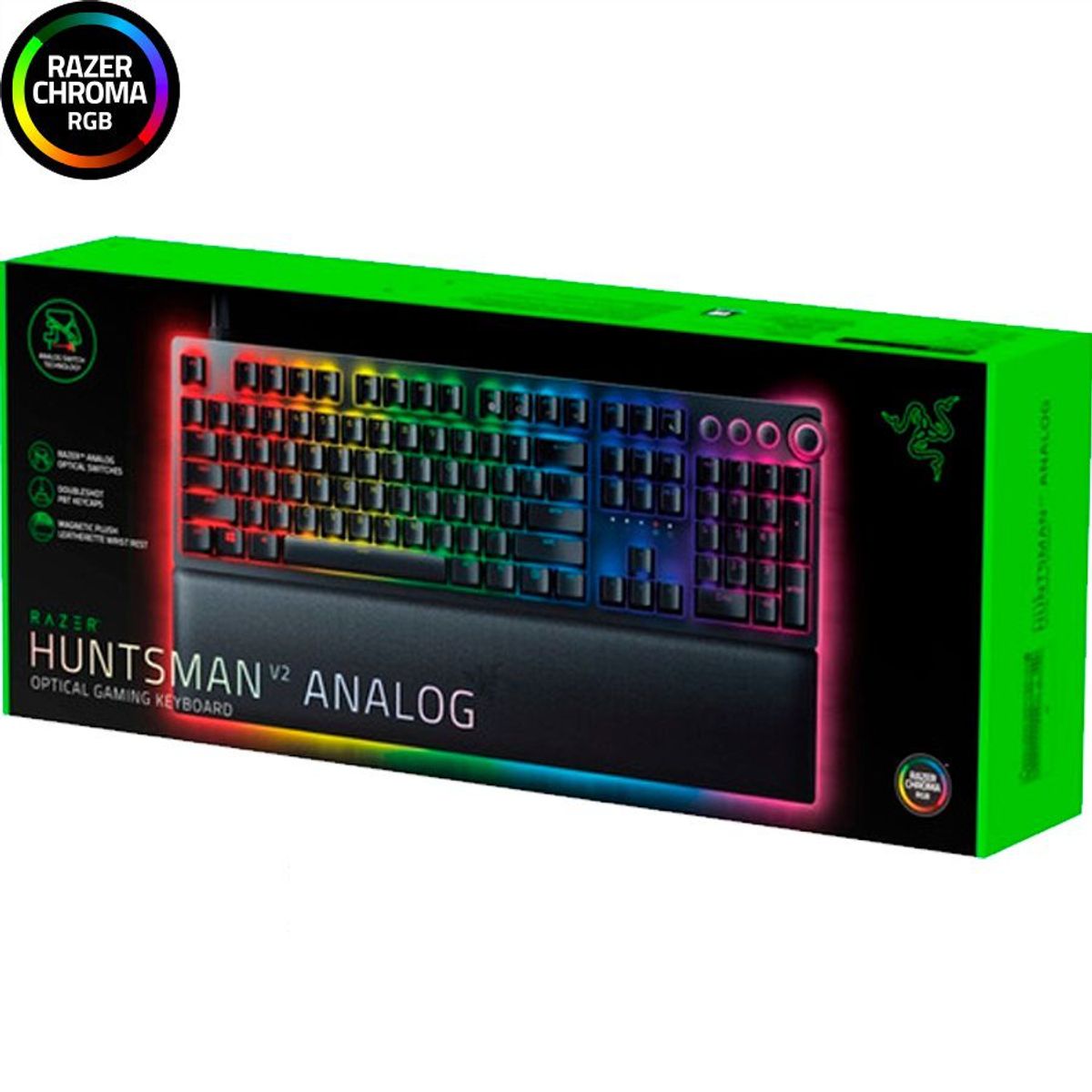 RAZER - Teclado Gamer Razer Huntsman V2 Analog Optical Chroma