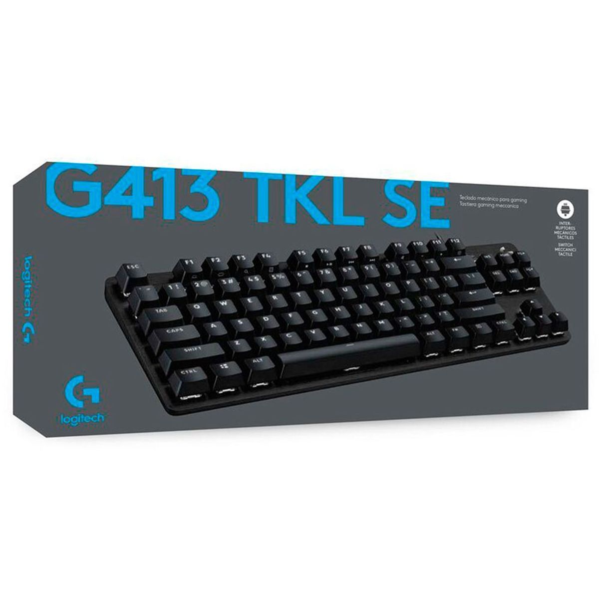 LOGITECH - Teclado Gamer Logitech G413 SE TKL Led White Mecánico