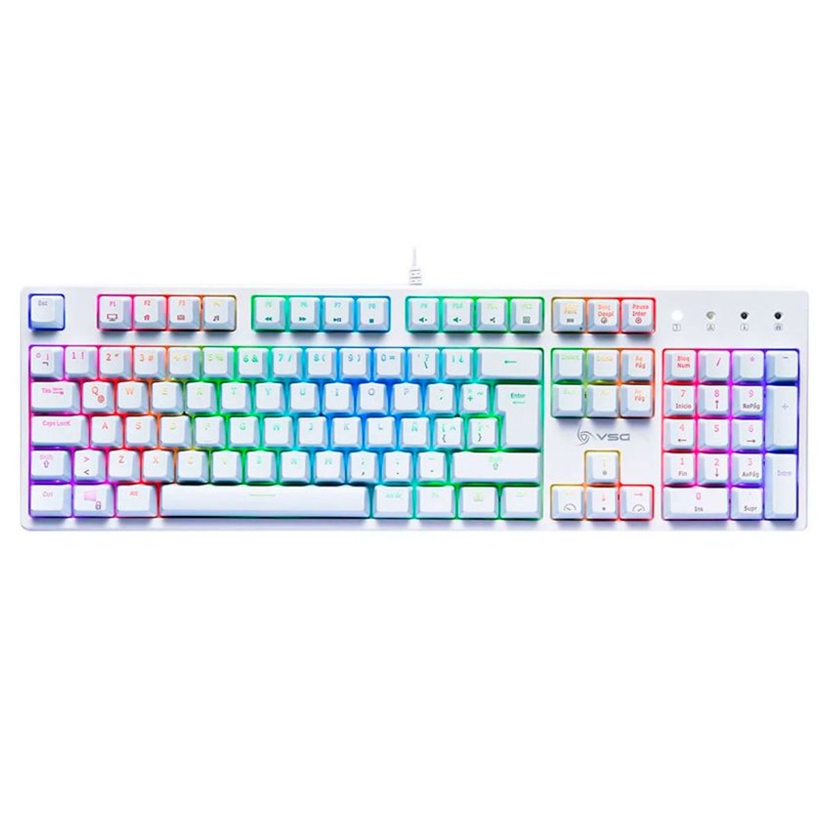 VSG - Teclado Gamer Vsg Alnilam Qwerty Kailh Red Español Luz Rgb