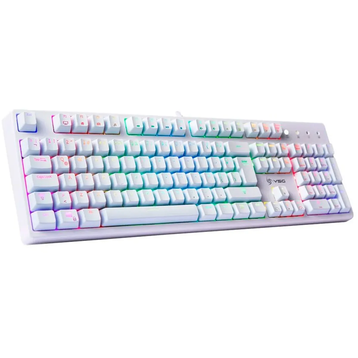 VSG - Teclado Gamer Mecanico Vsg Alnilam Switch Marron Rgb Blanco