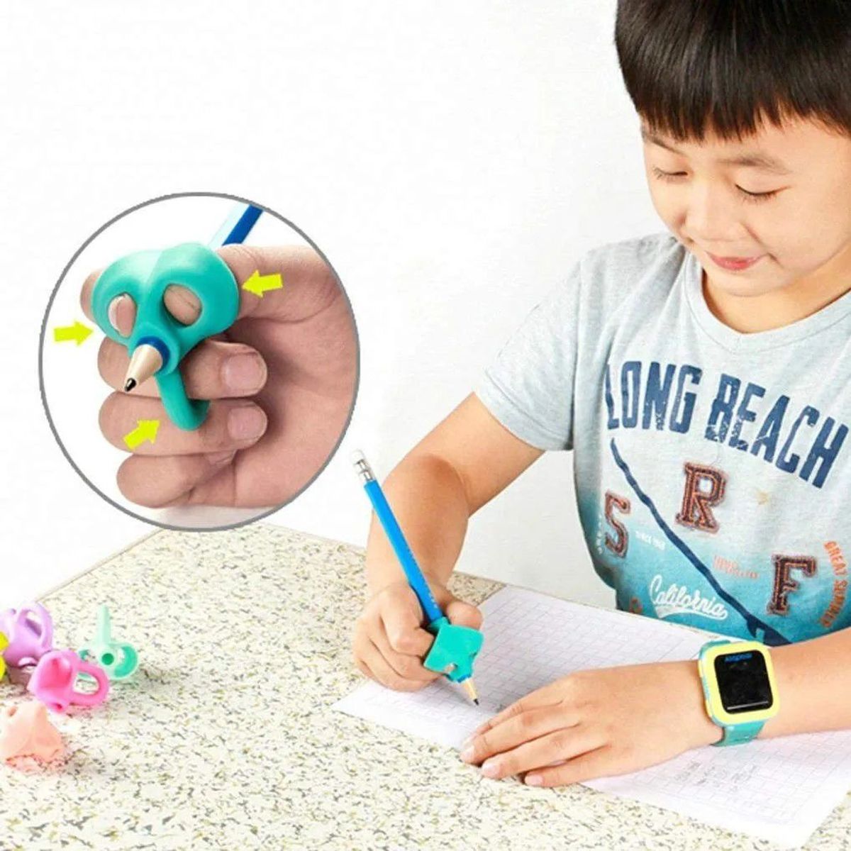 GENERICO - Corrector De Escritura Para Niños Y Niñas, 3 Unidades