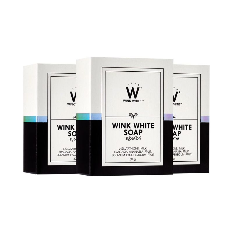 WINK WHITE - 3 Jabones Blanqueador Wink White Soap