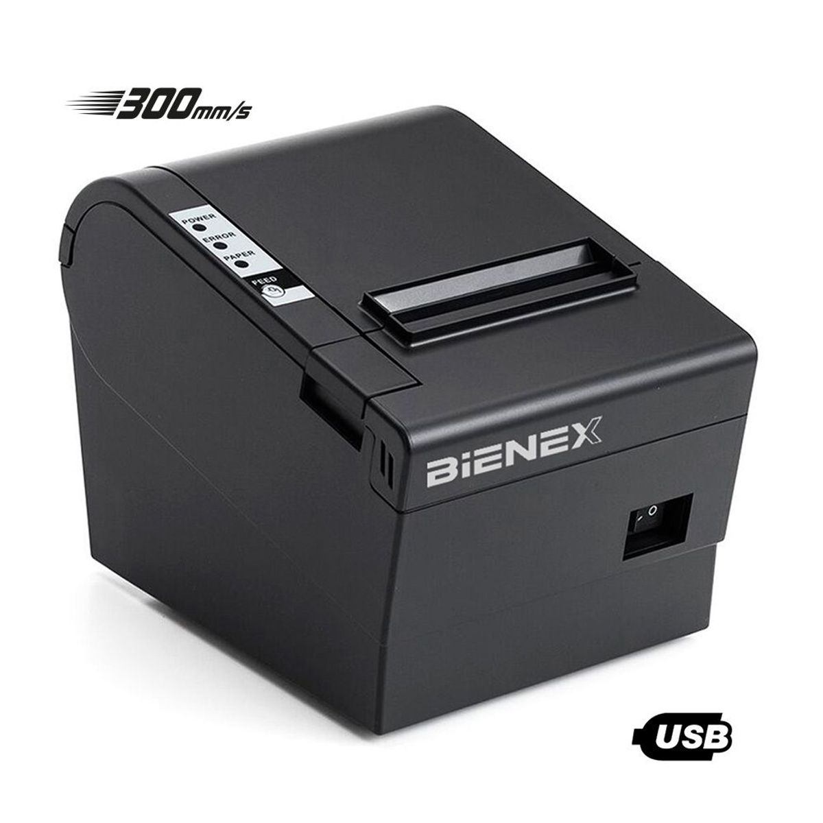 BIENEX - Impresora ticketera termica BLUETOOTH USB + 20 Papel Termico 80mm