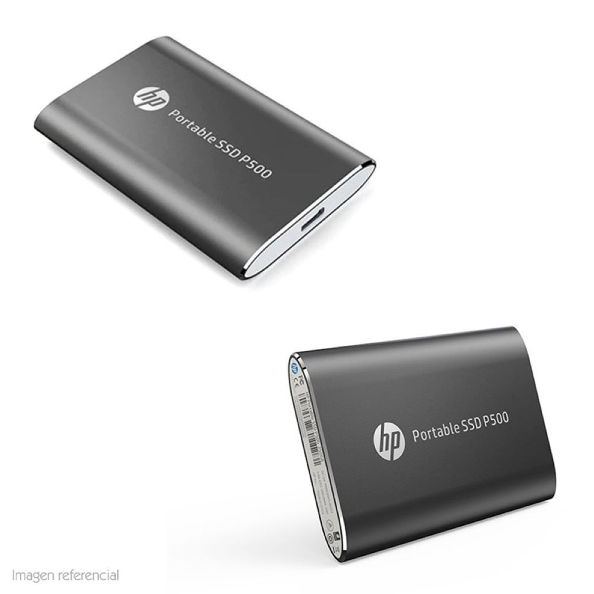 HP - Disco duro externo solido hp ssd p500 500gb usb 3.1 gen2 tipo-c, Negro