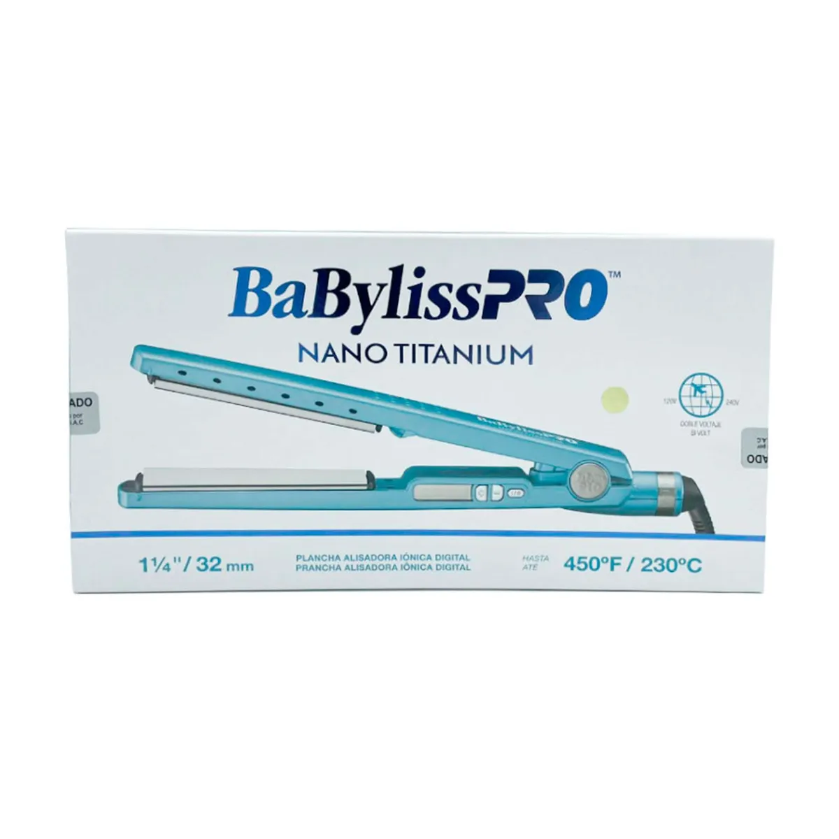 BABYLISS PRO - Plancha BaBylissPRO Nano Titanium 32 mm 1 ¼”
