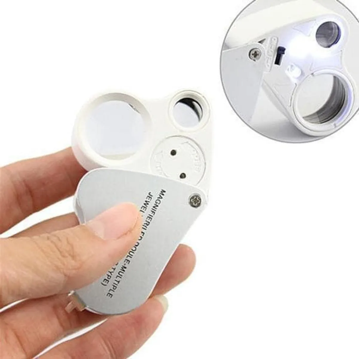 GENERICO - Lupa Doble Lente Entomologica 60x Y 30x 2-22mm