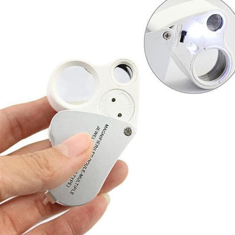 GENERICO - Lupa Doble Lente Entomologica 60x Y 30x 2-22mm