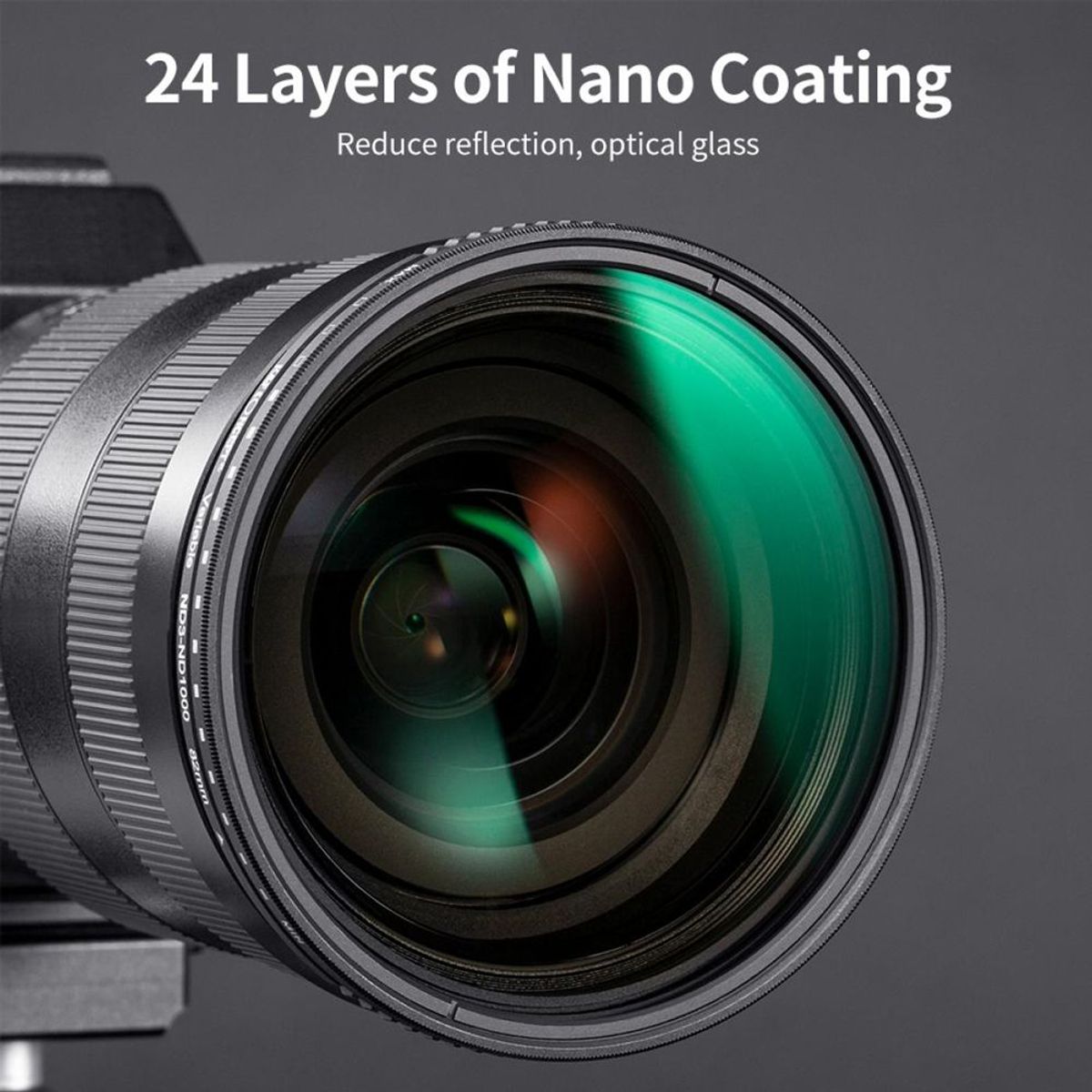 K&F CONCEPT - Filtro  K&F Concept ND3-1000 1.5-10pasos Serie Nano D 49mm KF01.1830