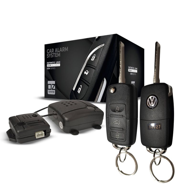 OZ TUNNING - Alarma Reforzada Flip Llave Plana Tipo Volkswagen