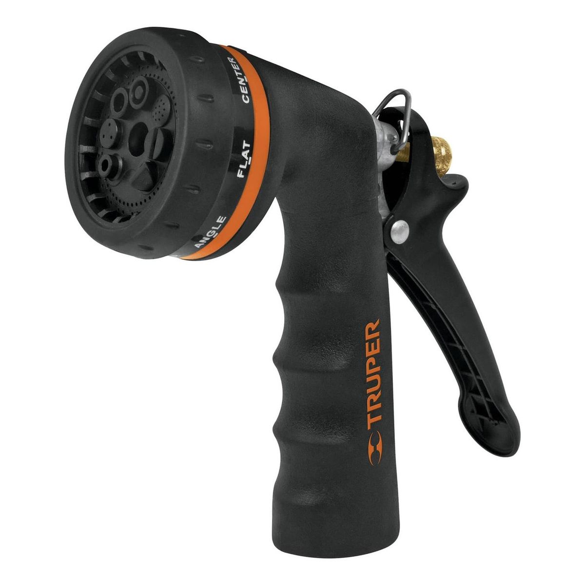 TRUPER - Pistola para riego de 8 funciones metálica con recubrimiento Truper