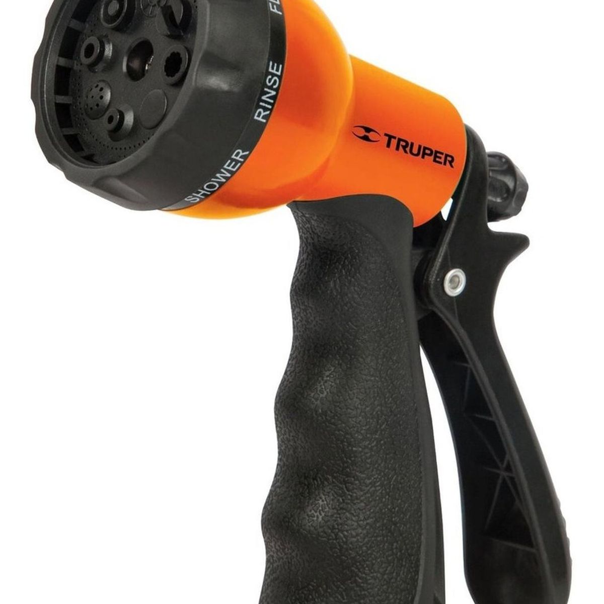 TRUPER - Pistola para riego 8 funciones plástica con recubrimiento Truper 18482