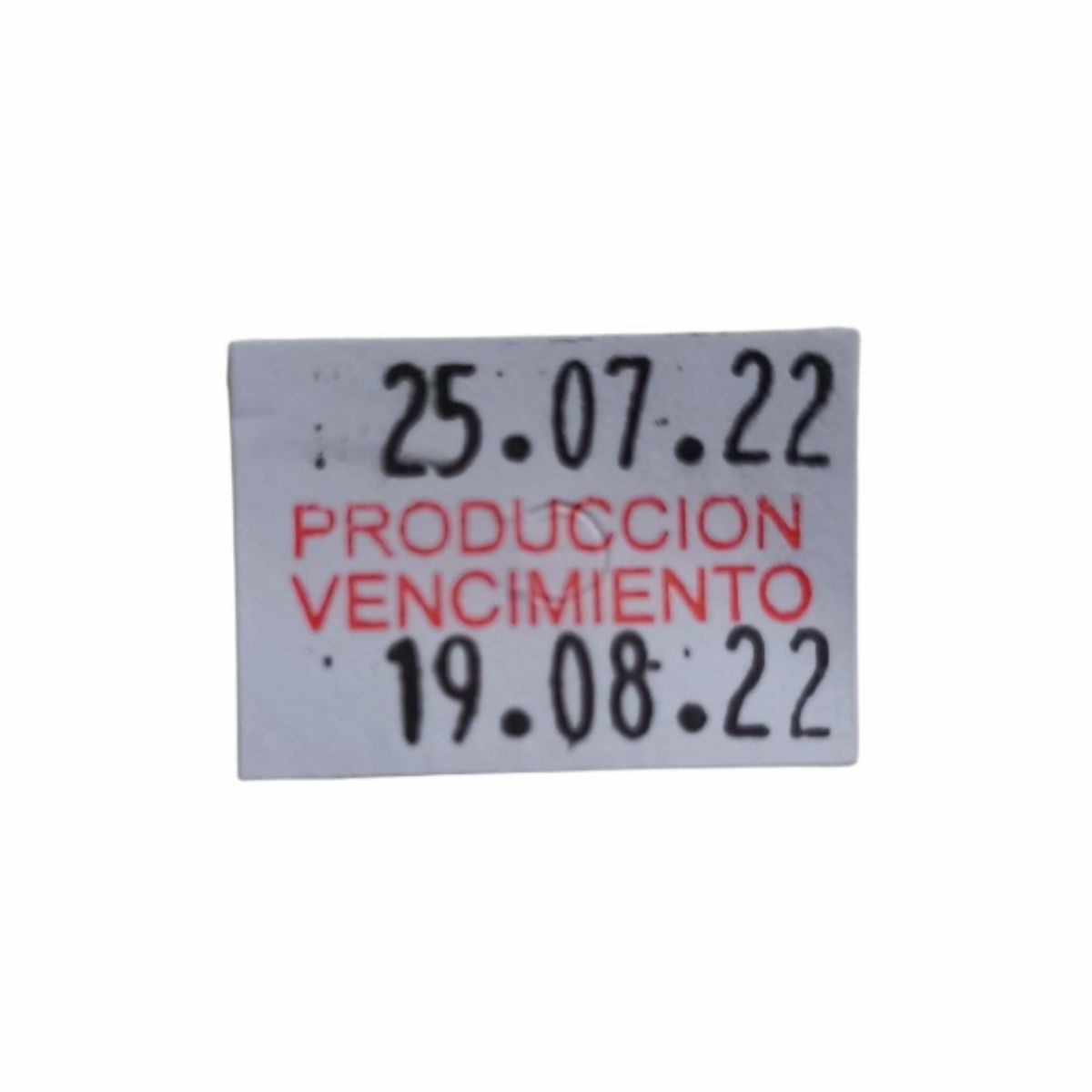 GENERICO - Etiquetas Sticker de Producción y Vencimiento Etiquetadora