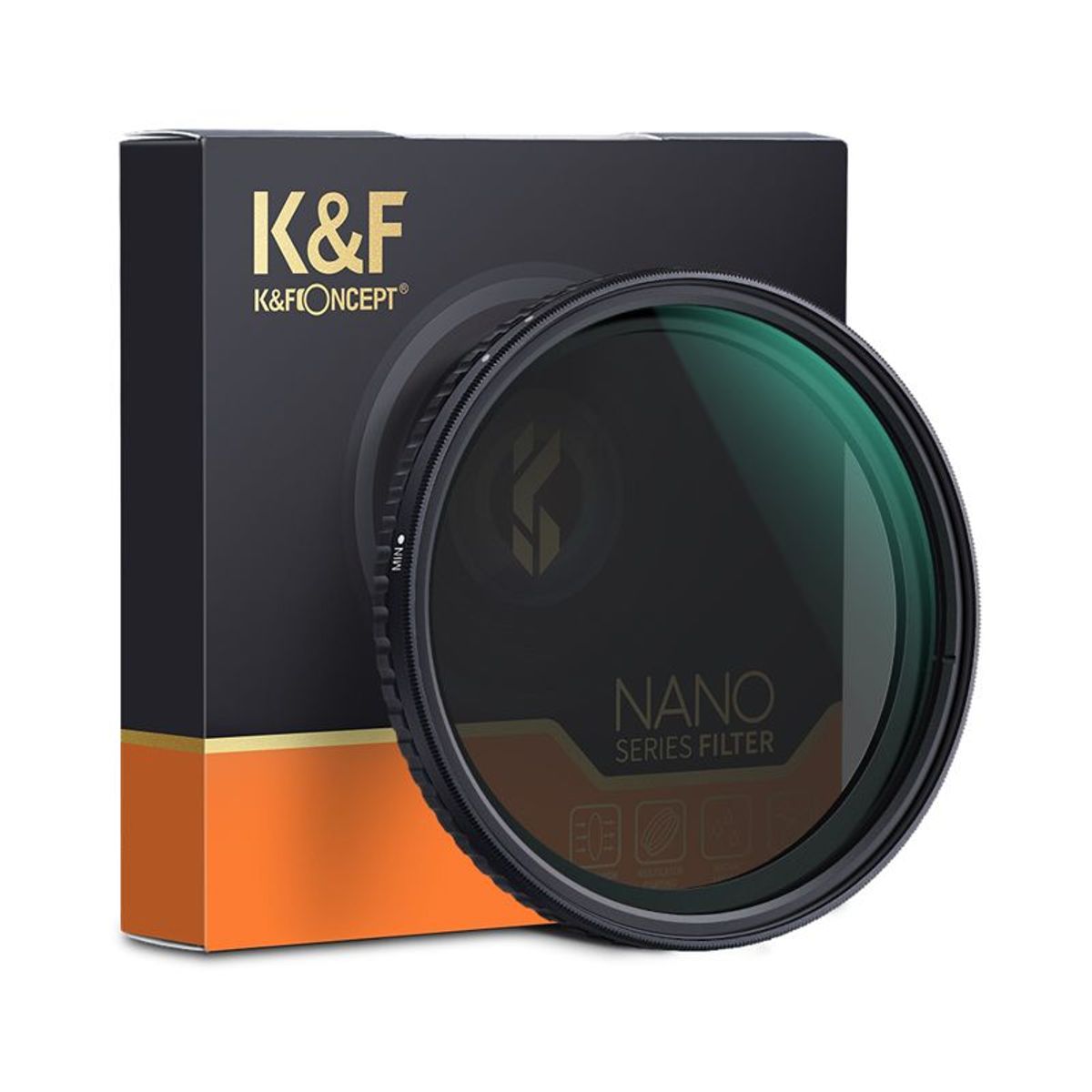 K&F CONCEPT - Filtro  K&F Concept ND8-ND2000 Super Slim 49mm KF01.1353