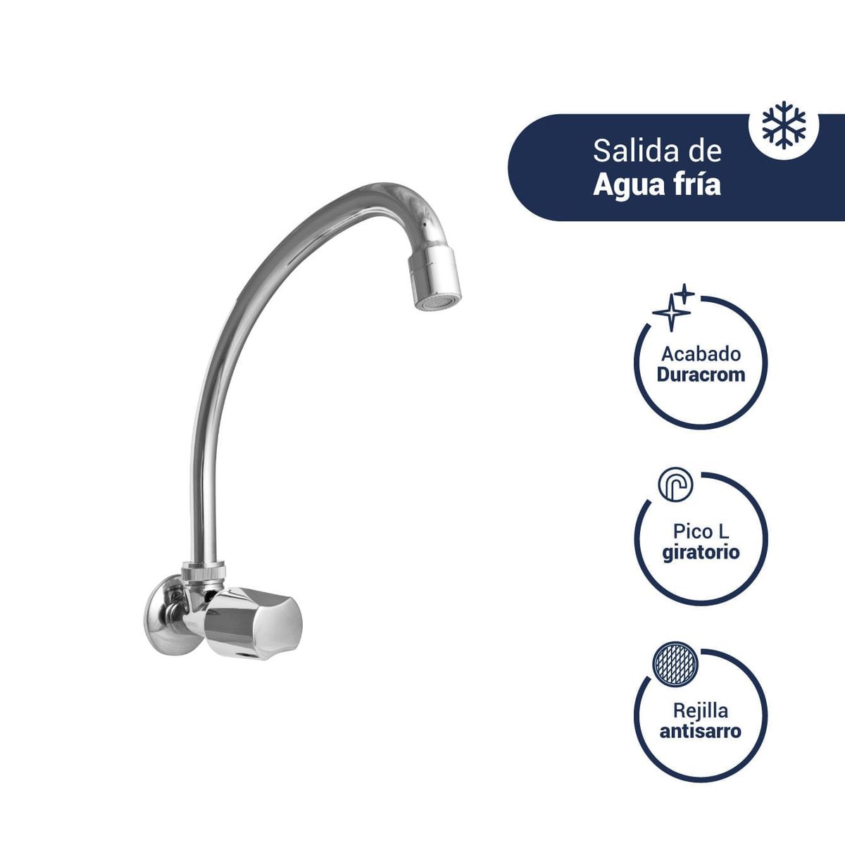 VAINSA - Llave para lavadero avante hecho en bronce Vainsa