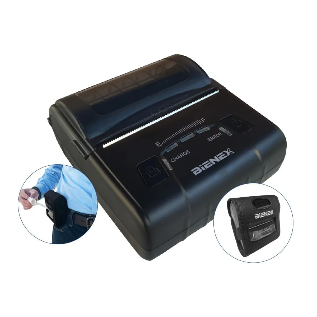 BIENEX - Impresora ticketera térmica Portátil 80mm USB Bluetooth BIENEX