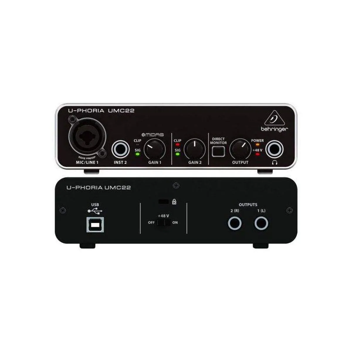 BEHRINGER - BEHRINGER UMC22 U-PHORIA Interfaz audio USB