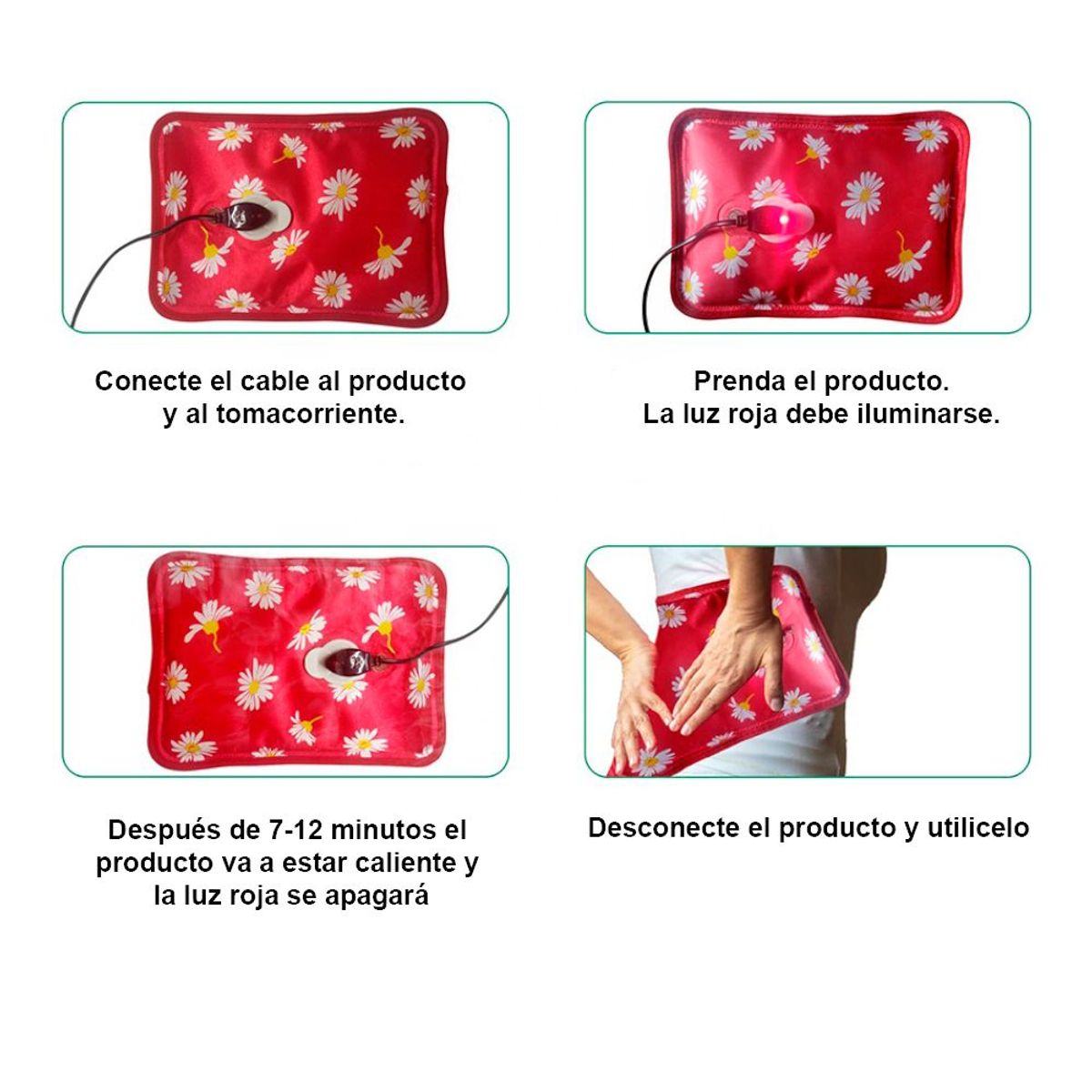 SASHIJA - Bolsa de Agua Caliente Eléctrico