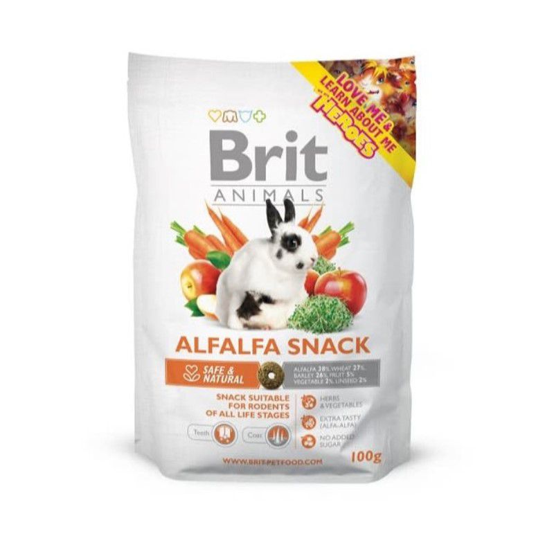 BRIT - Brit Animals Alfalfa Snack For Rodents 100 gr