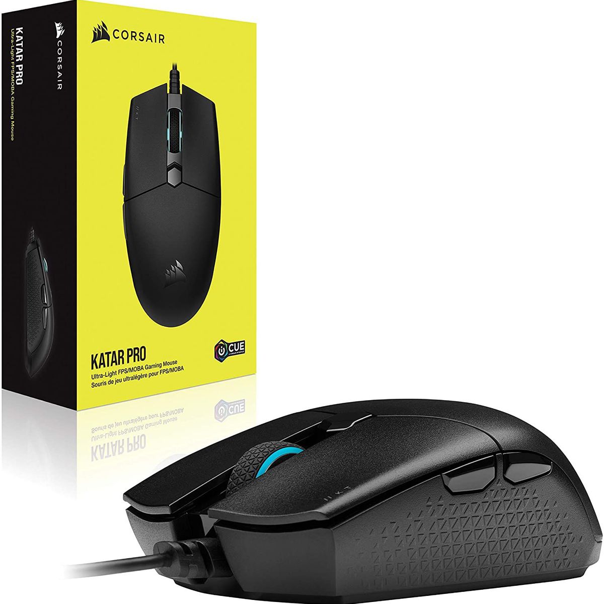 CORSAIR - Mouse Gamer CORSAIR Katar PRO Cableado USB - Negro