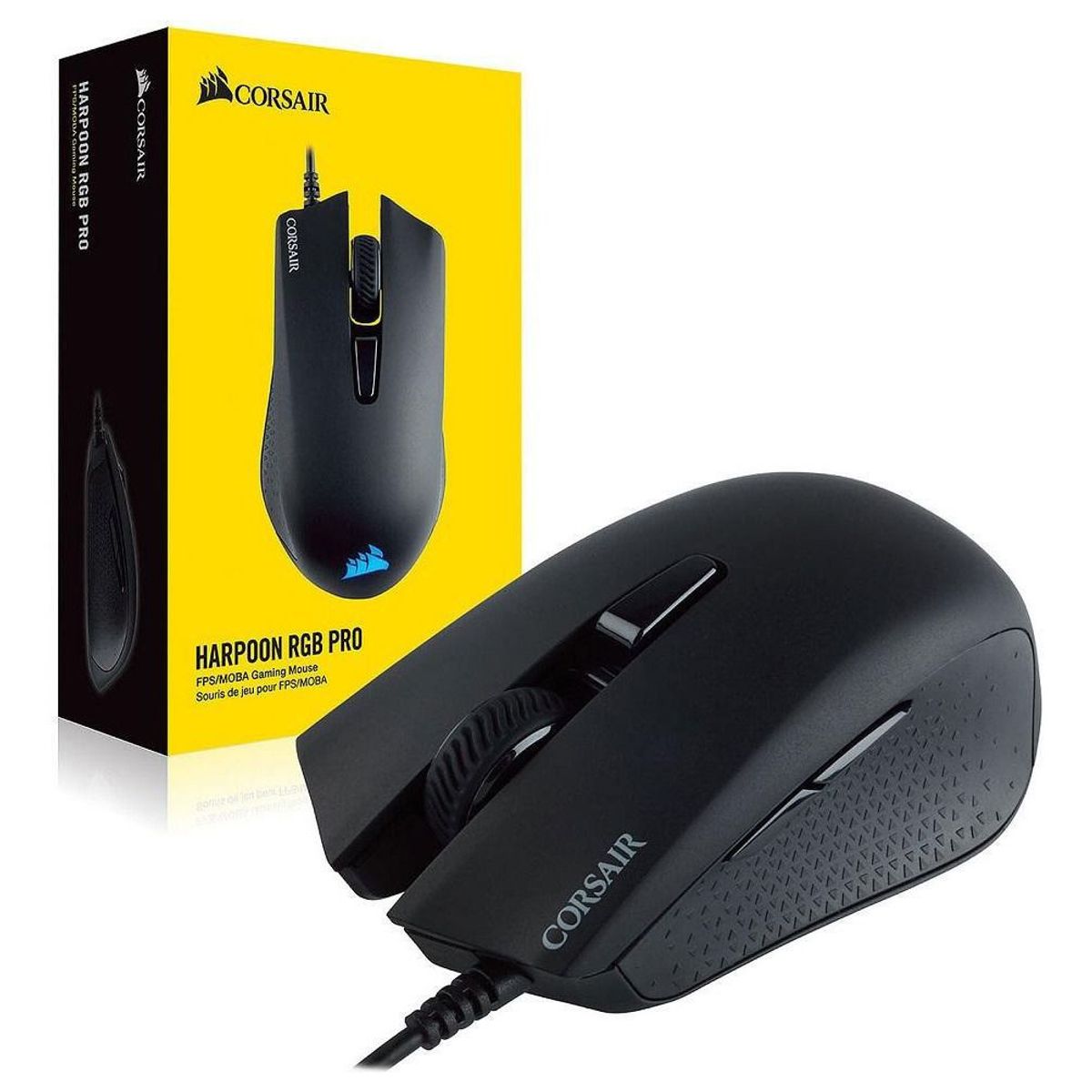 CORSAIR - Mouse Gamer Corsair Harpoon Rgb Pro-Negro